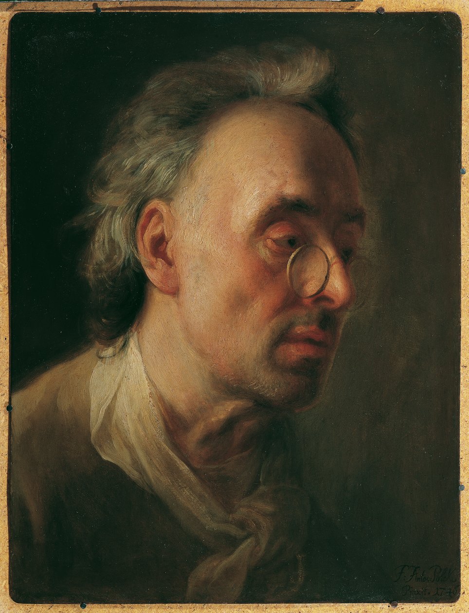 A művész édesapjának portréja alkotó: Franz Anton Palko