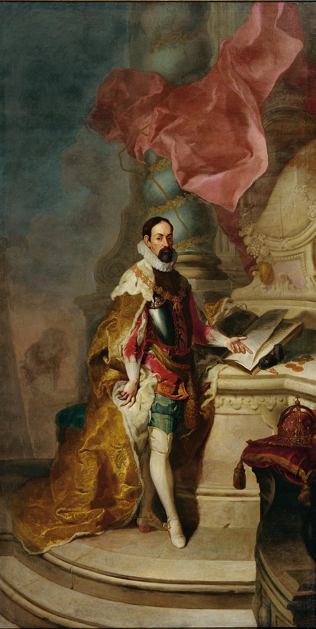Mátyás 1557-1619-es Szent-római császár portréja, 1760 körül. alkotó: Franz Anton Palko
