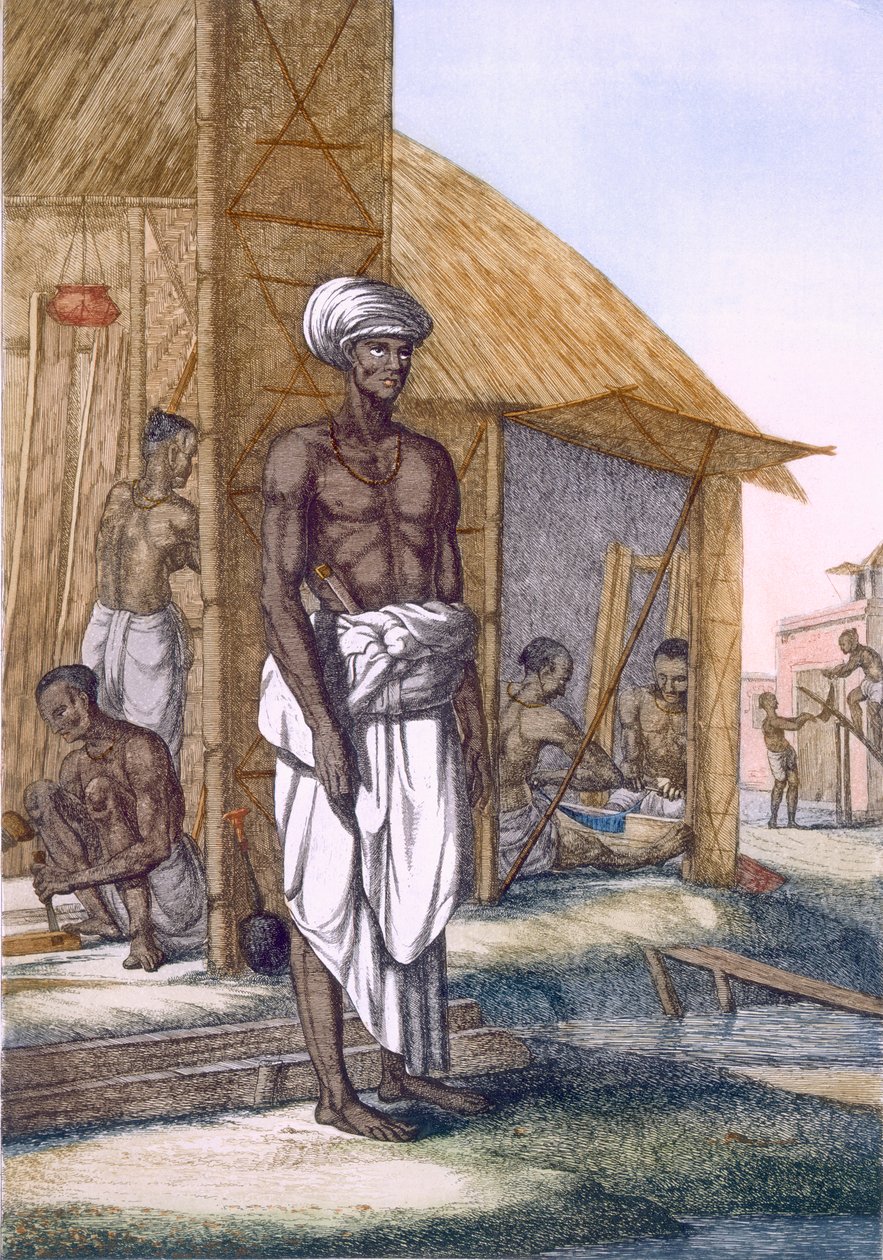 Carpenter, "A hinduk, avagy modoruk, jelmezeik és szertartásaik leírása", 1808-1812 körül (színes rézkarc) alkotó: Franz Balthazar Solvyns