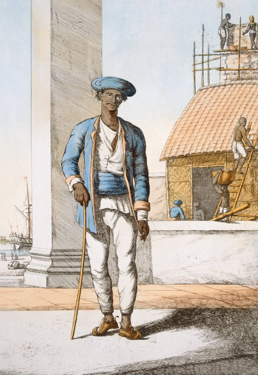 Tengerész, "A hinduk, avagy viselkedésük, jelmezeik és szertartásaik leírása", 1808-1812 körül (színes rézkarc) alkotó: Franz Balthazar Solvyns