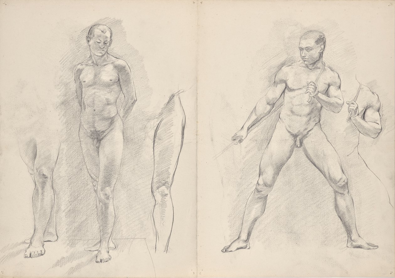 férfi aktok alkotó: Franz Barwig d. Ä.