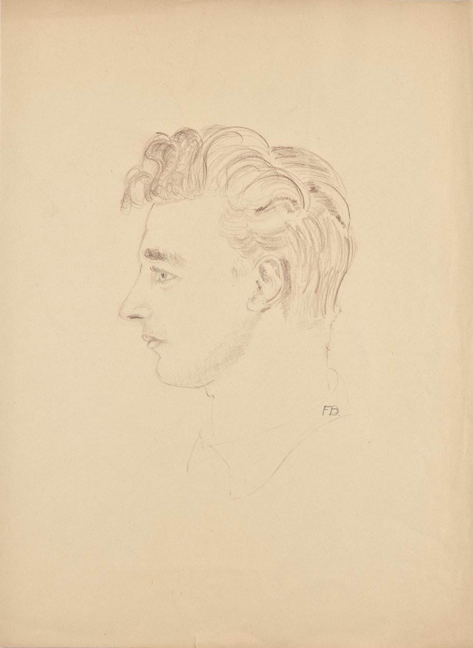Portrétanulmány Franz Barwig ifjabbról alkotó: Franz Barwig d. Ä.