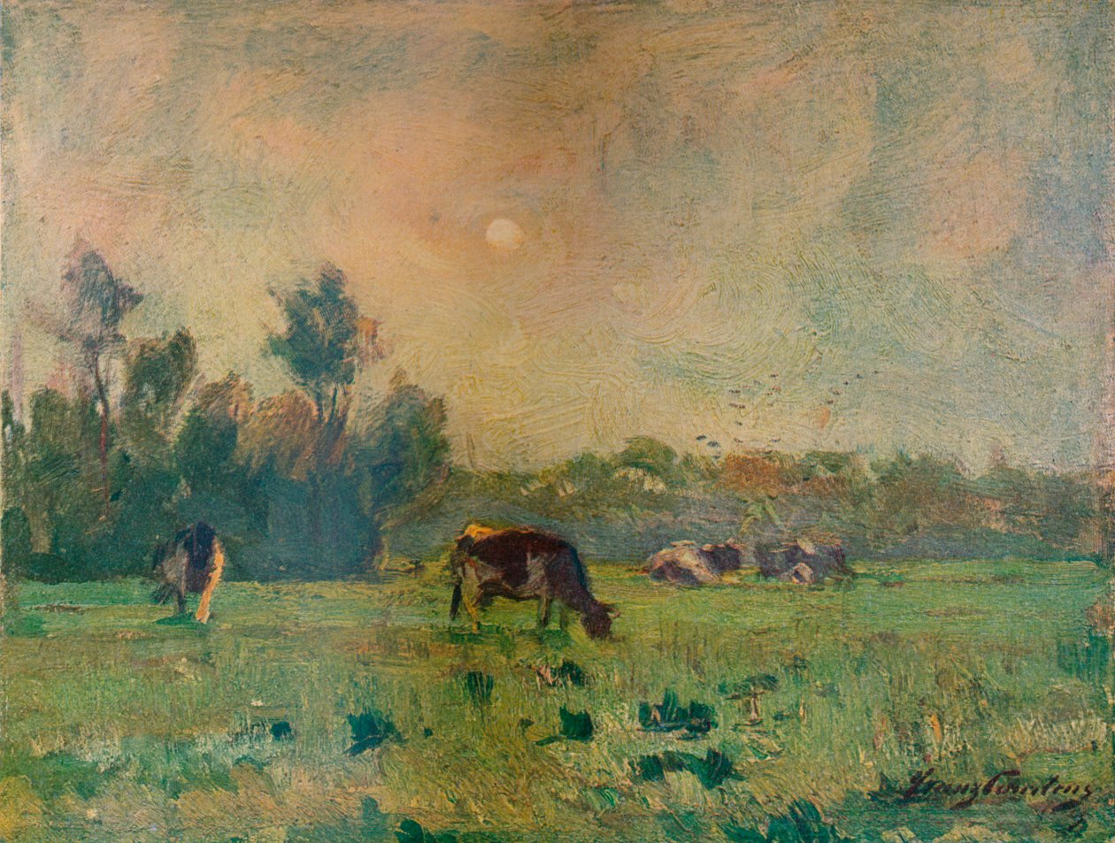 „Reggel, november”, 1908 alkotó: Franz Courtens