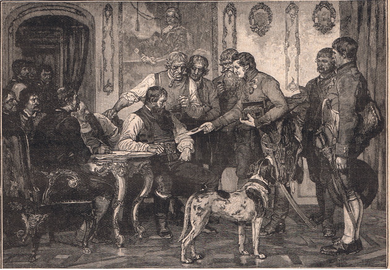 Andrew Hofer kinevezése Tirol kormányzójává 1809 AD 1809 alkotó: Franz Defregger
