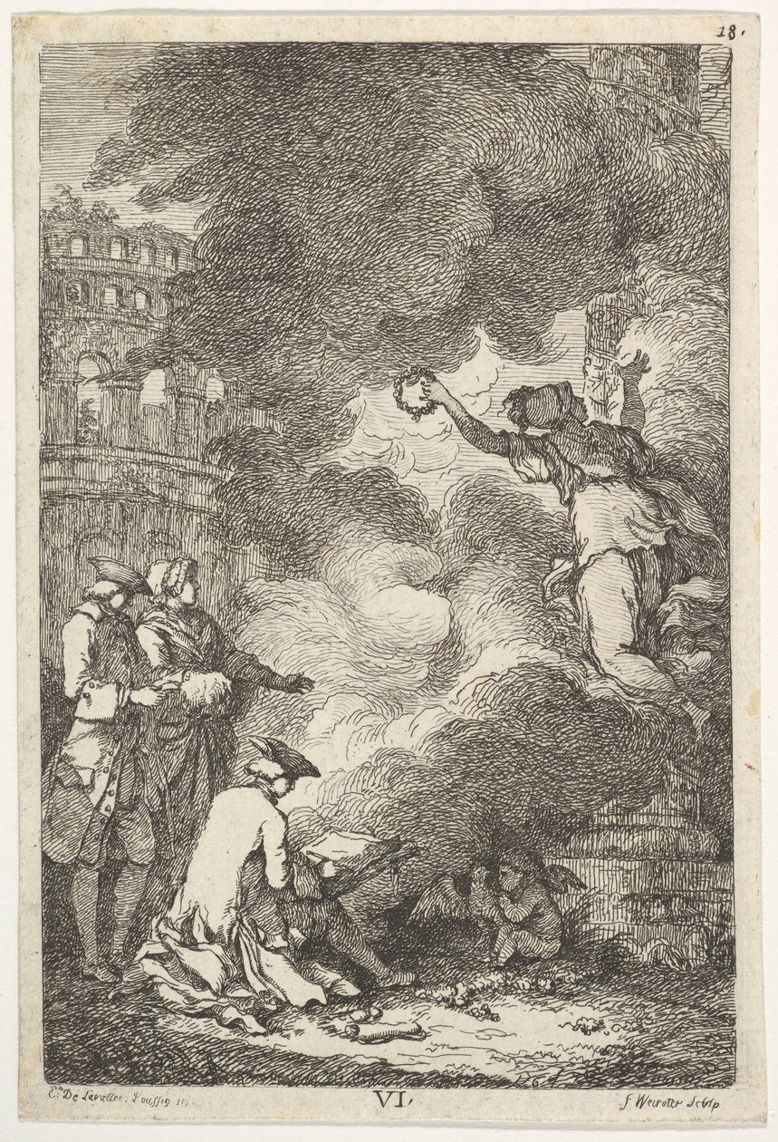 Római látogatás 1764-ben, 1764-ben. alkotó: Franz Edmund Weirotter