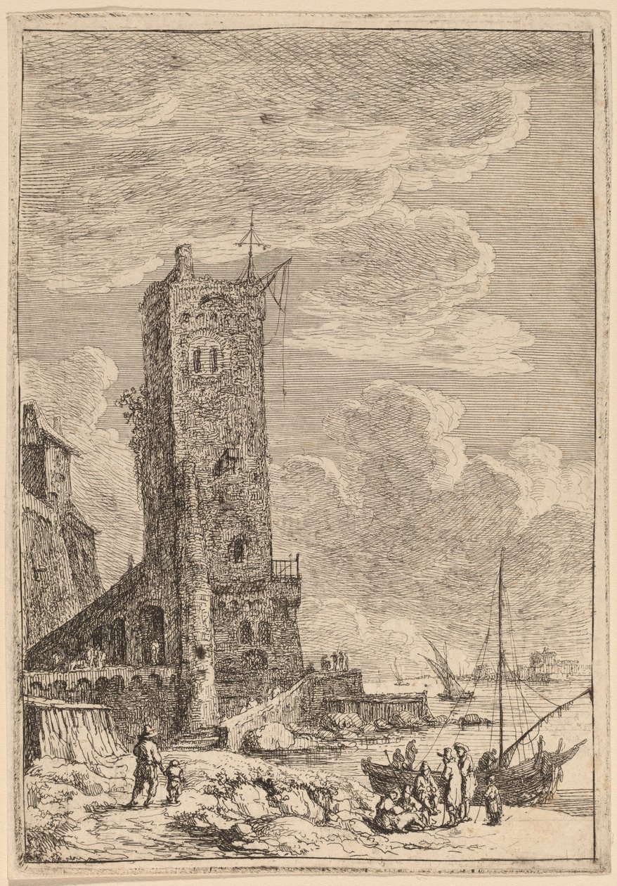 Livorno kikötője alkotó: Franz Edmund Weirotter