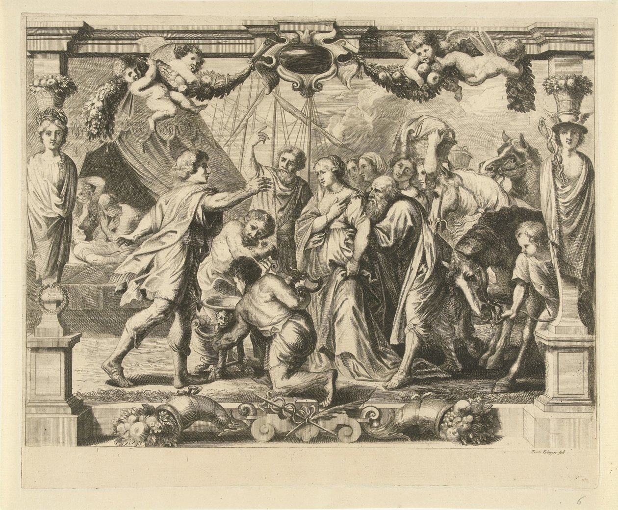 Achilles és Polyxena Achilles és Polyxena beszélgetése Achilles története (sorozat címe) alkotó: Franz Ertinger