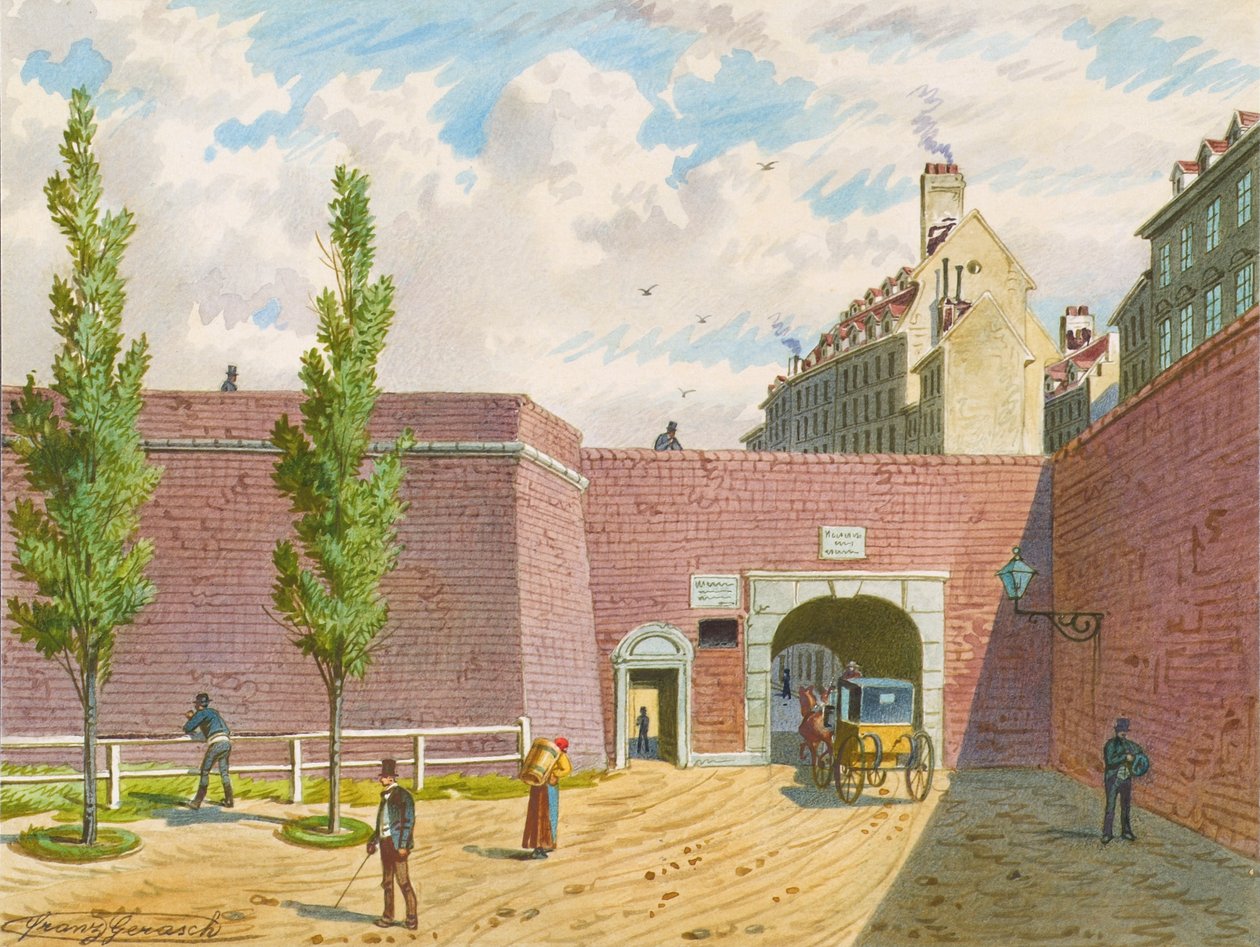 A Fischertor Bécsben alkotó: Franz Gerasch