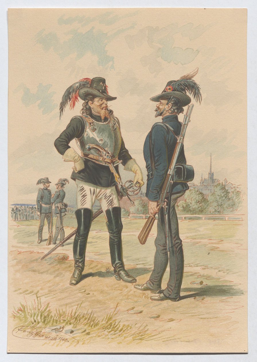A Bécsi Akadémiai Diákhadsereg 1848 októberében alkotó: Franz Gerasch