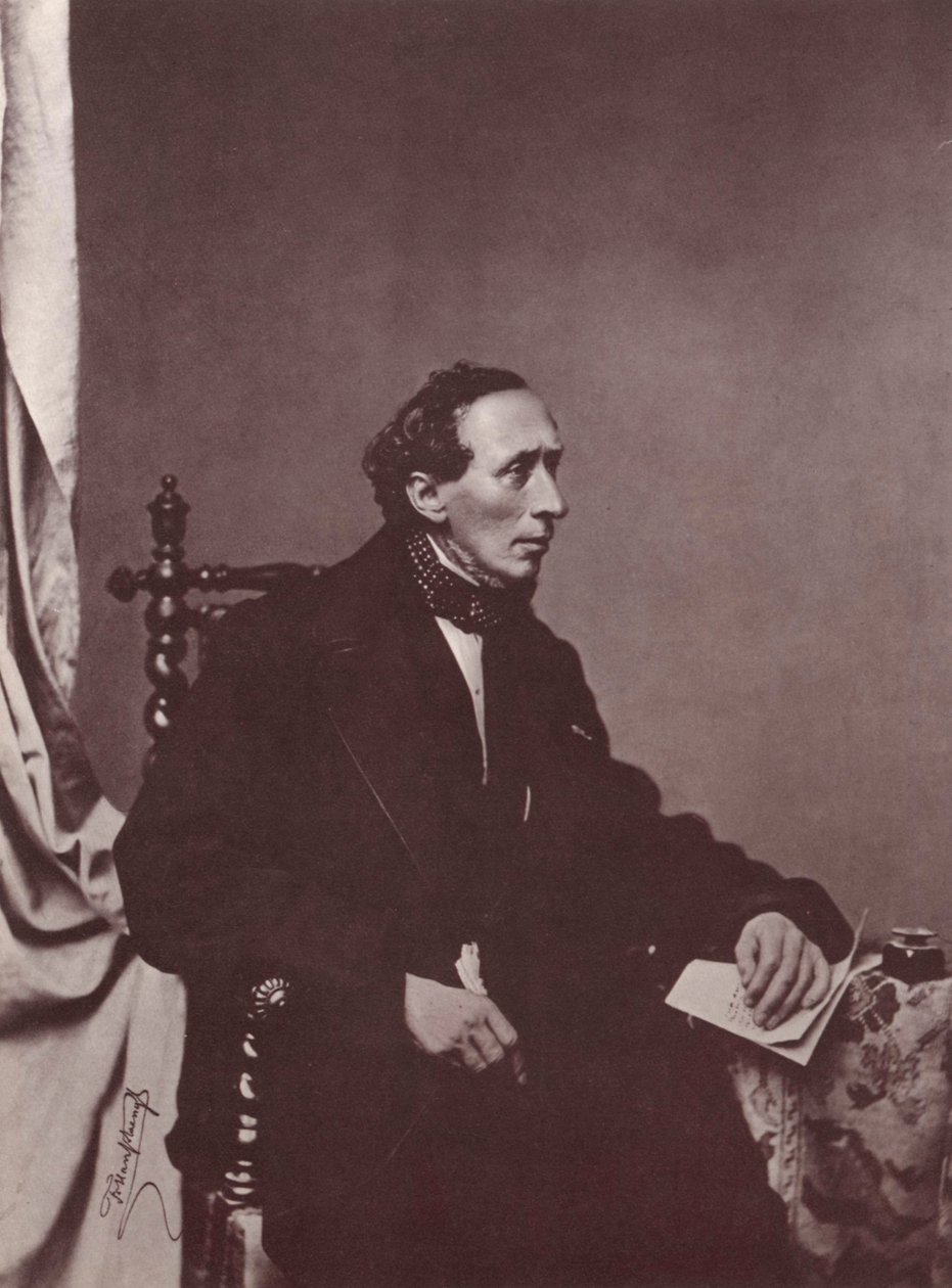Hans Christian Andersen, dán író, XIX alkotó: Franz Hanfstaengl