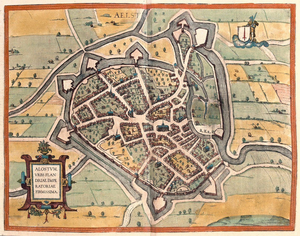 Aalst, Belgium (metszet alkotó: Franz Hogenberg