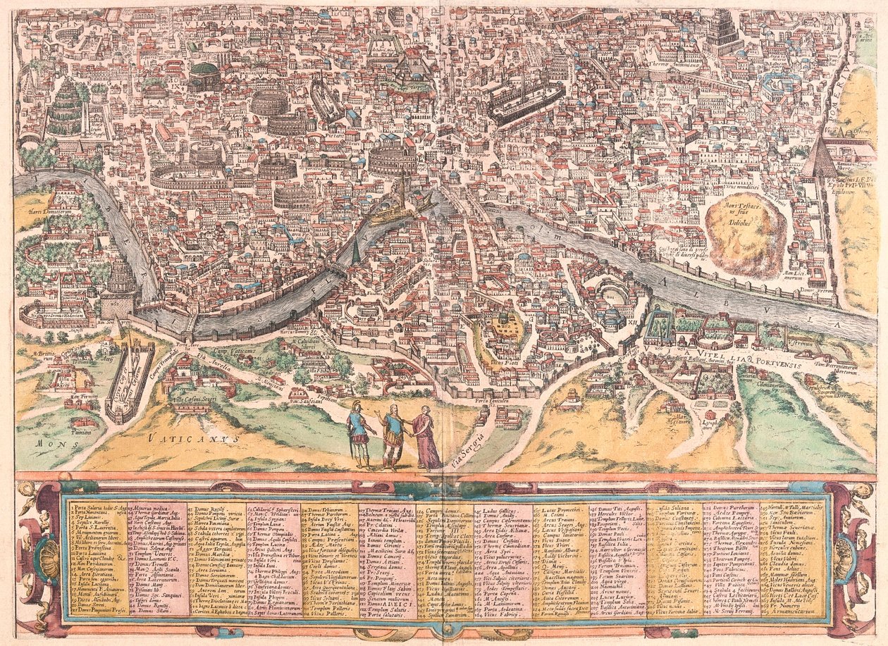 Ókori Róma, B rész, Olaszország (metszet alkotó: Franz Hogenberg