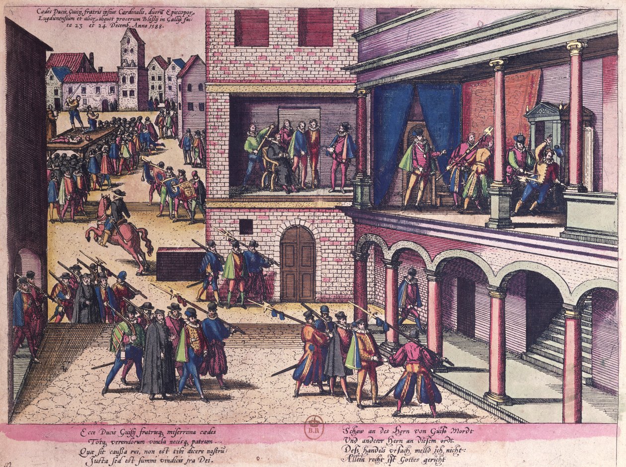 Henri Guise herceg (1549-88) meggyilkolása alkotó: Franz Hogenberg