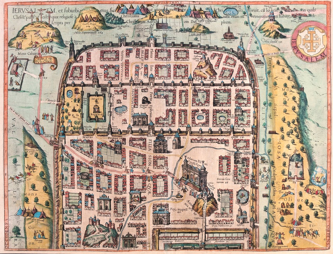 Jeruzsálem (1. hagy.), Izrael (metszet alkotó: Franz Hogenberg