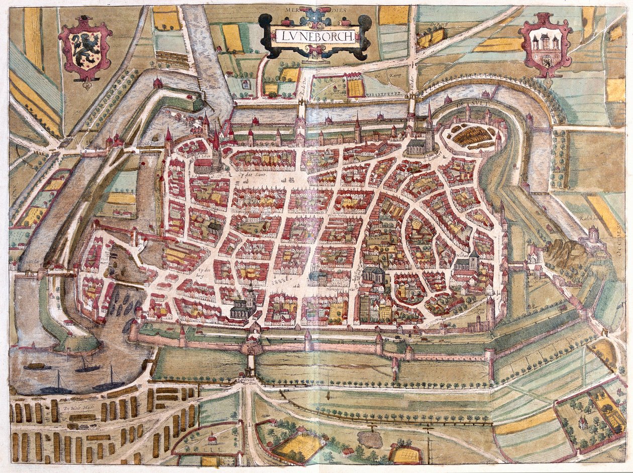 Luneborch, Németország (metszet alkotó: Franz Hogenberg