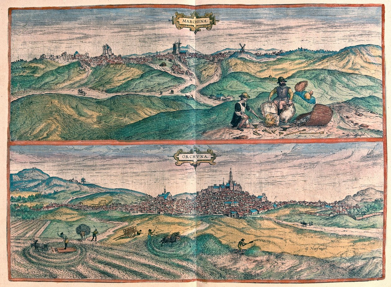 Marchena - Osuna, Katalónia, Spanyolország (metszet alkotó: Franz Hogenberg