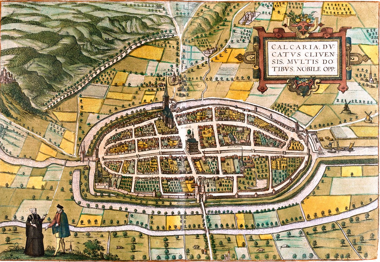 Kalkar terve (Calcaria), Németország (rézkarc alkotó: Franz Hogenberg