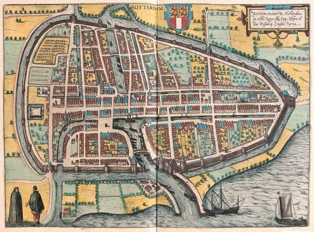 Rotterdam, Hollandia (metszet alkotó: Franz Hogenberg