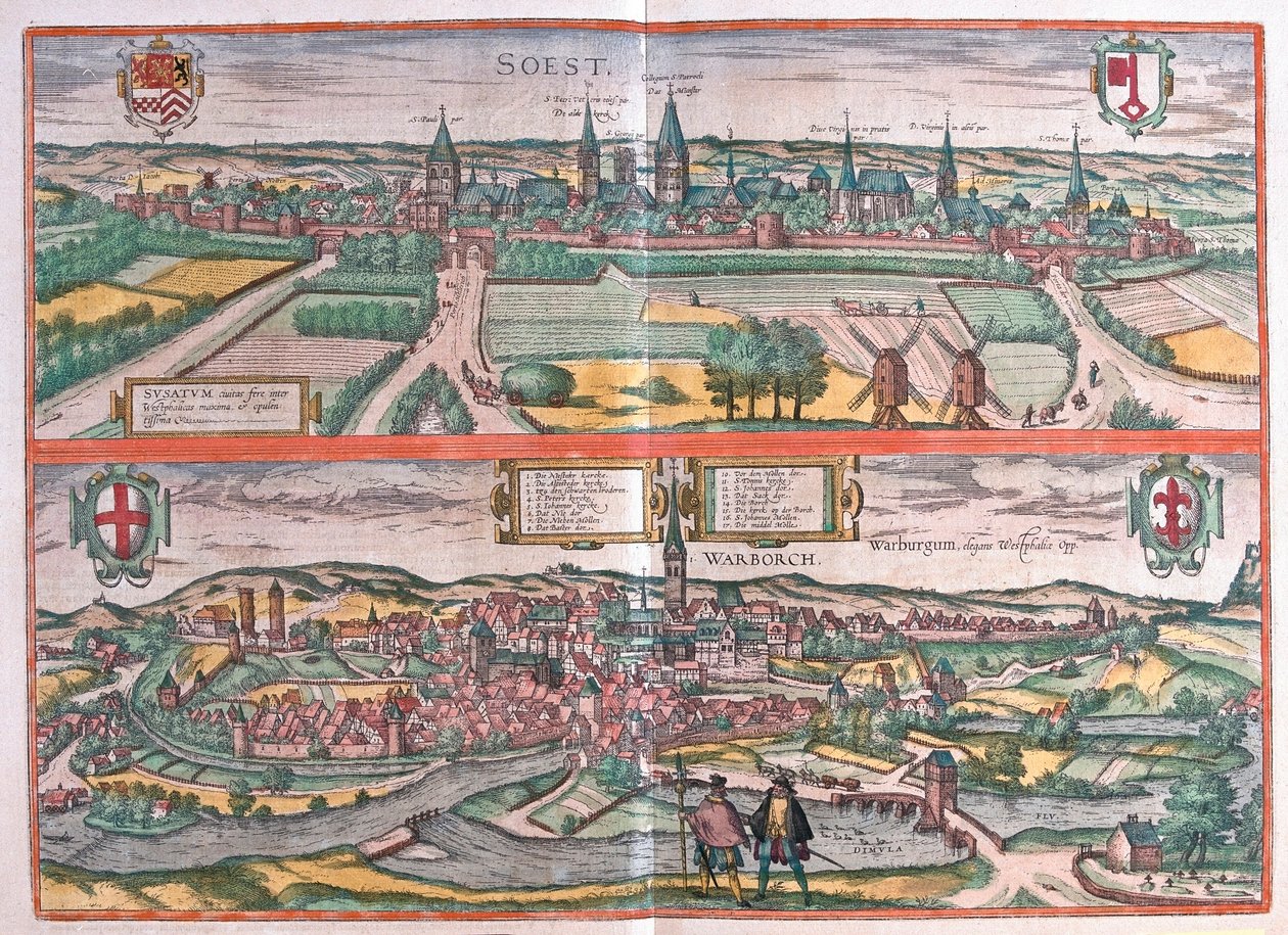 Soest és Warburg, Németország (metszet alkotó: Franz Hogenberg