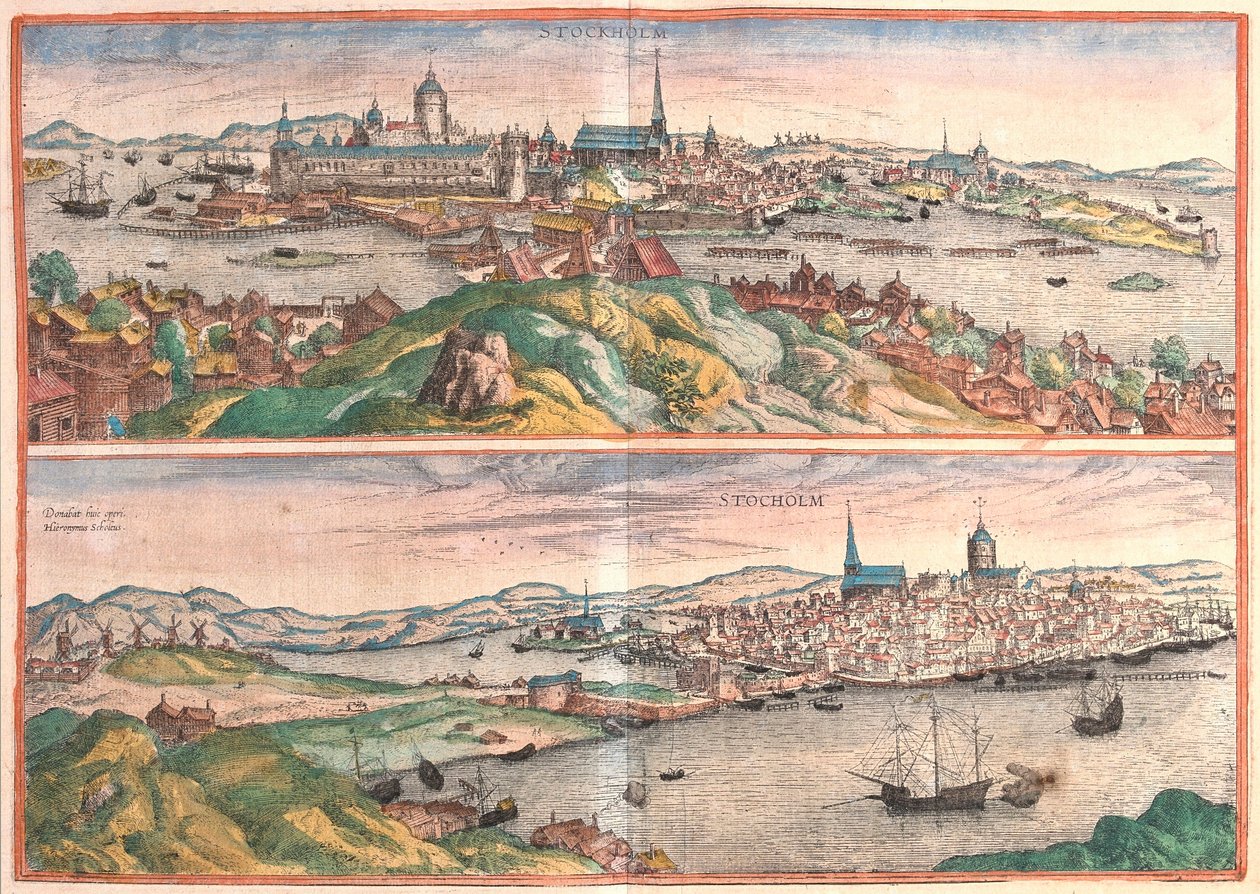 Stockholm, Svédország (metszet alkotó: Franz Hogenberg