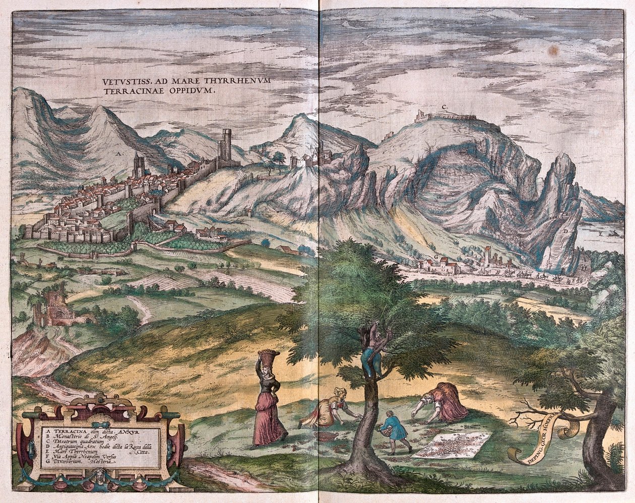 Terracina, Olaszország (metszet alkotó: Franz Hogenberg
