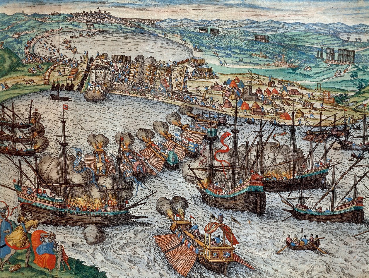 La Goulette és Tunisz elfoglalása V. Károly által alkotó: Franz Hogenberg