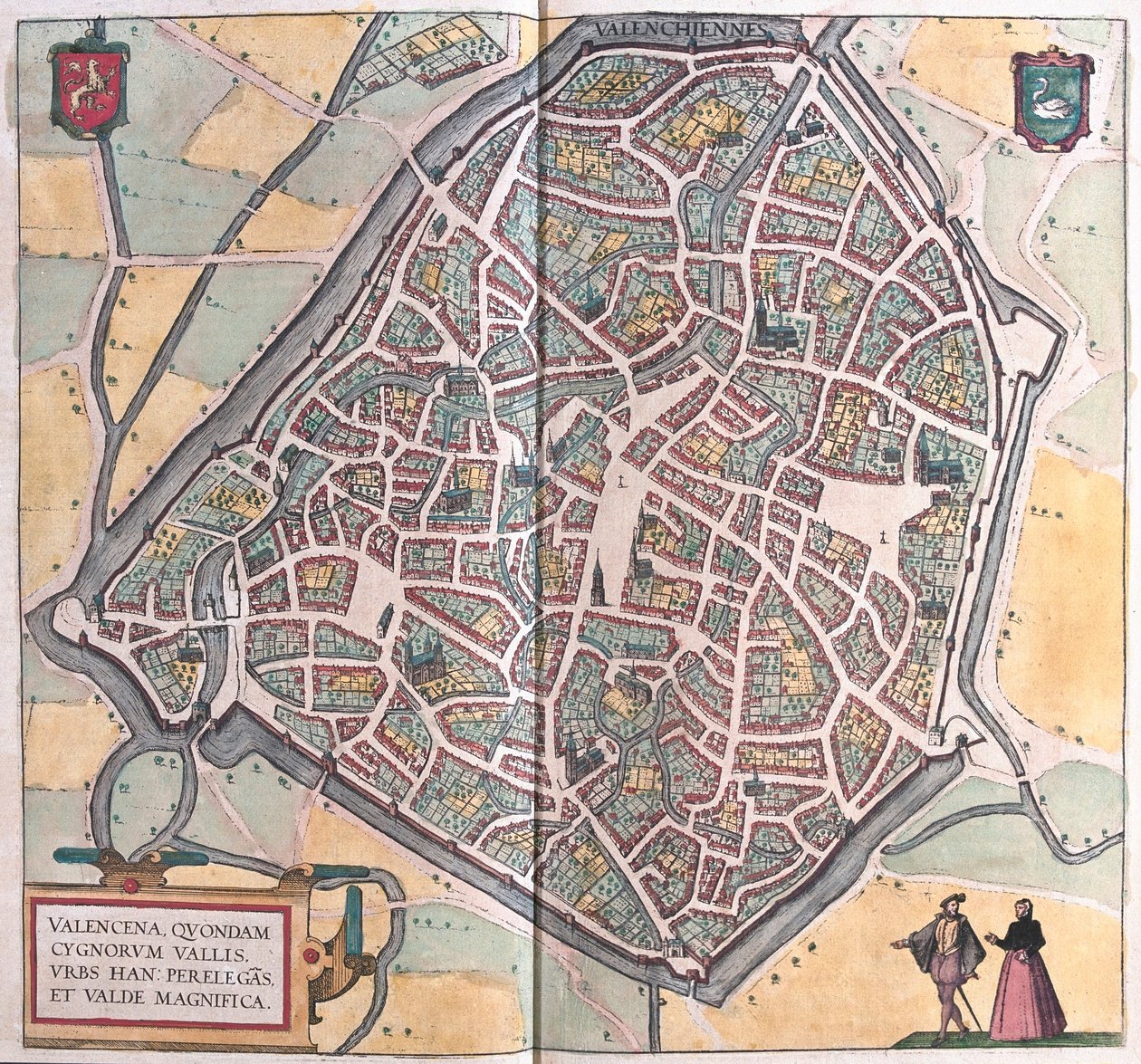 Valenciennes, Franciaország (metszet alkotó: Franz Hogenberg
