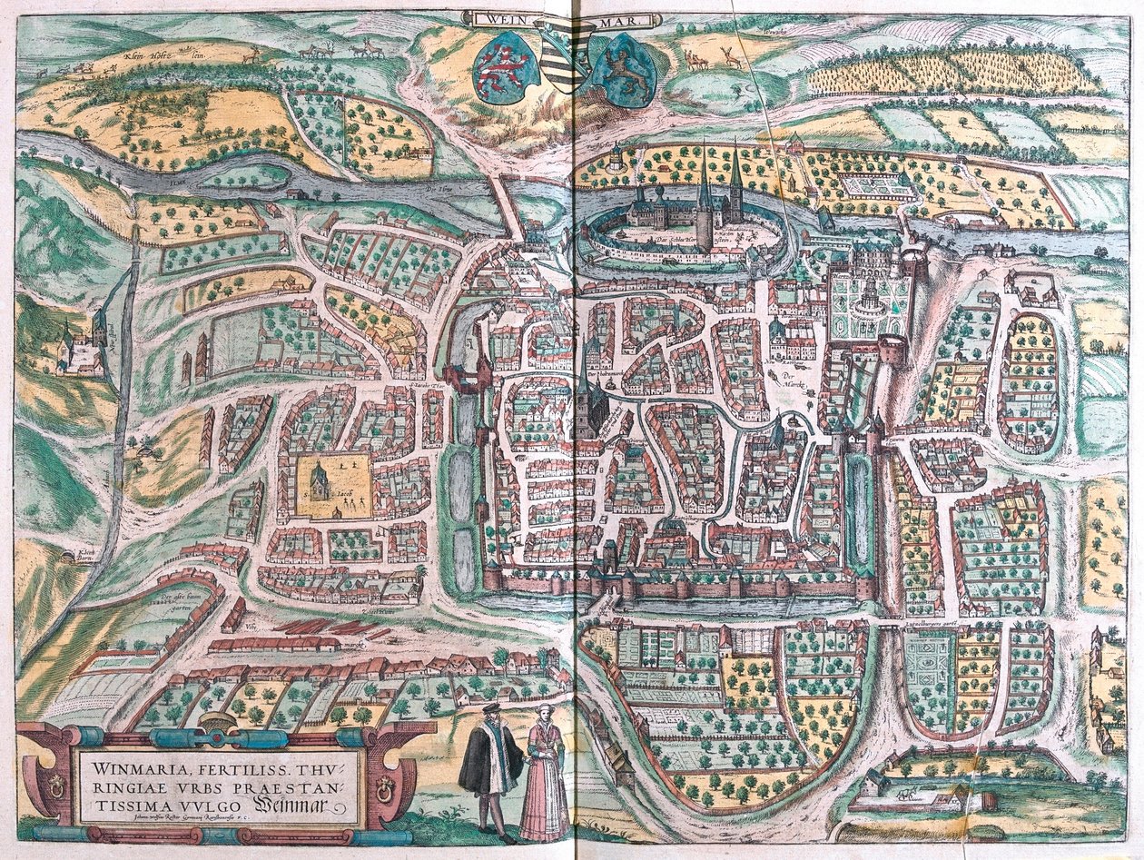 Weimar, Németország (metszet alkotó: Franz Hogenberg