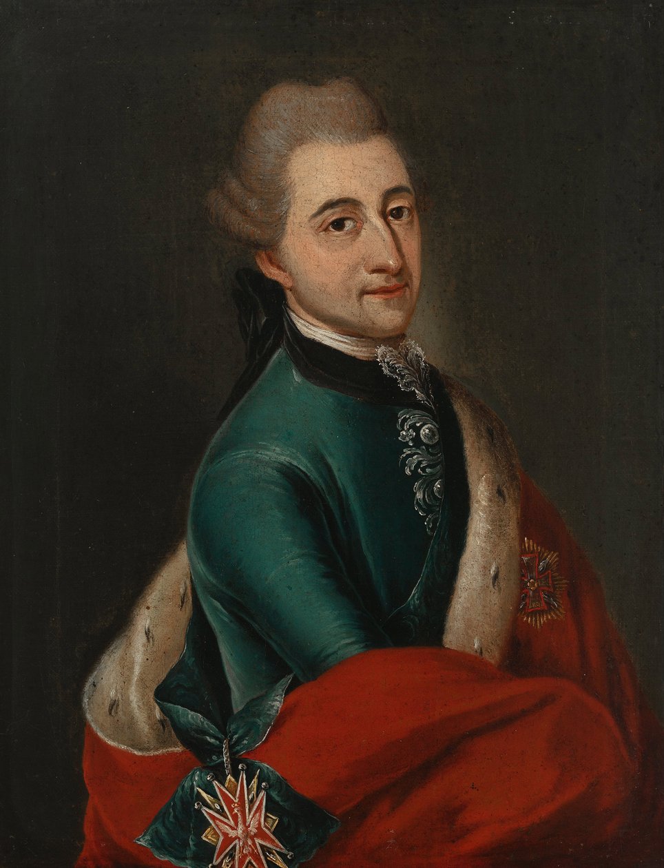 Stanislaw II August Poniatowski, a Lengyel-Litván Nemzetközösség királya és nagyhercege (1732-1798) portréja Stanislas II Auguste - Molitor, Franz Ignaz (1731-1794) - 1776 - Olaj, vászon - 35x24 - Wilanow Palace Museum alkotó: Franz Ignaz Molitor