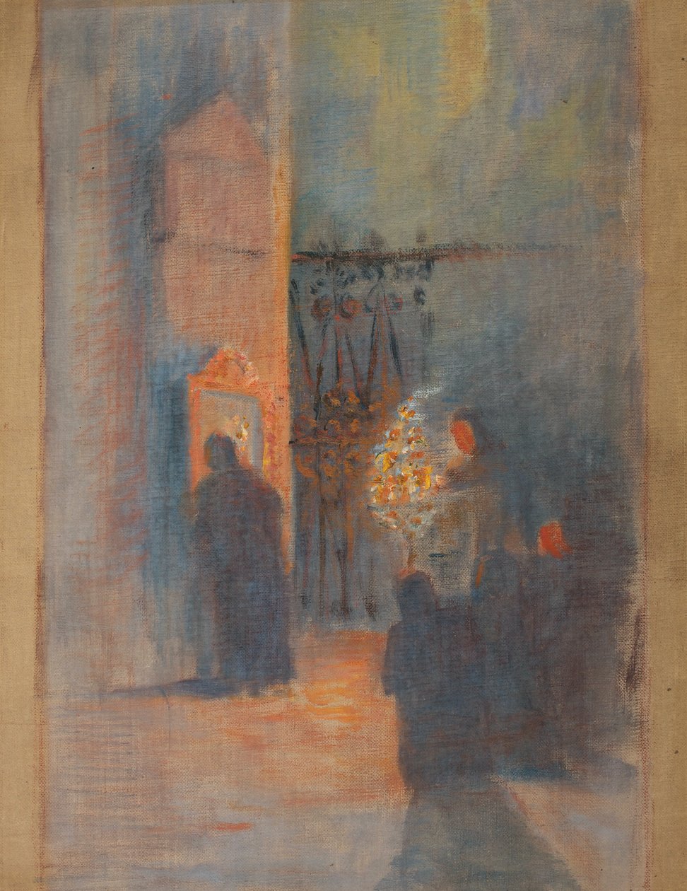 áhítat a templomban alkotó: Franz Jaschke