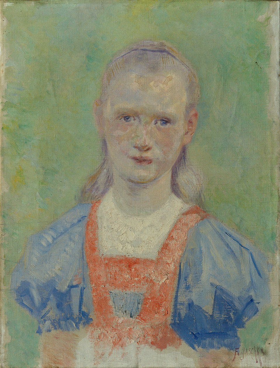 egy lány portréja alkotó: Franz Jaschke