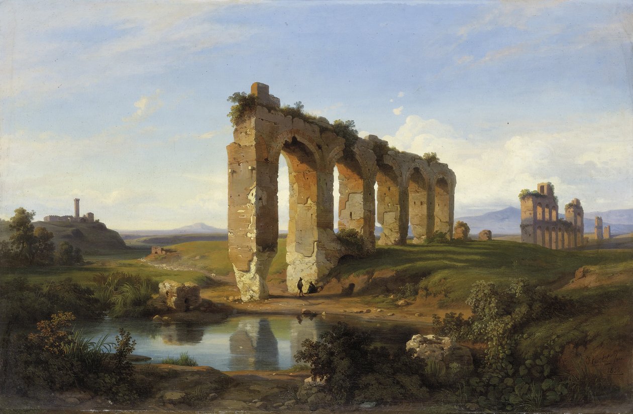 A Claudio vízvezeték, 1850 alkotó: Franz Jnr Knebel