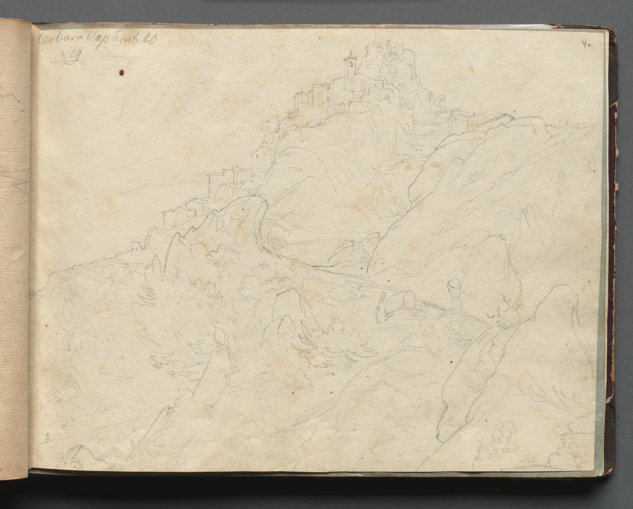 Album Róma és környéke látképeivel, Tájképek, 04a. oldal: "Cervera" alkotó: Franz Johann Heinrich Nadorp