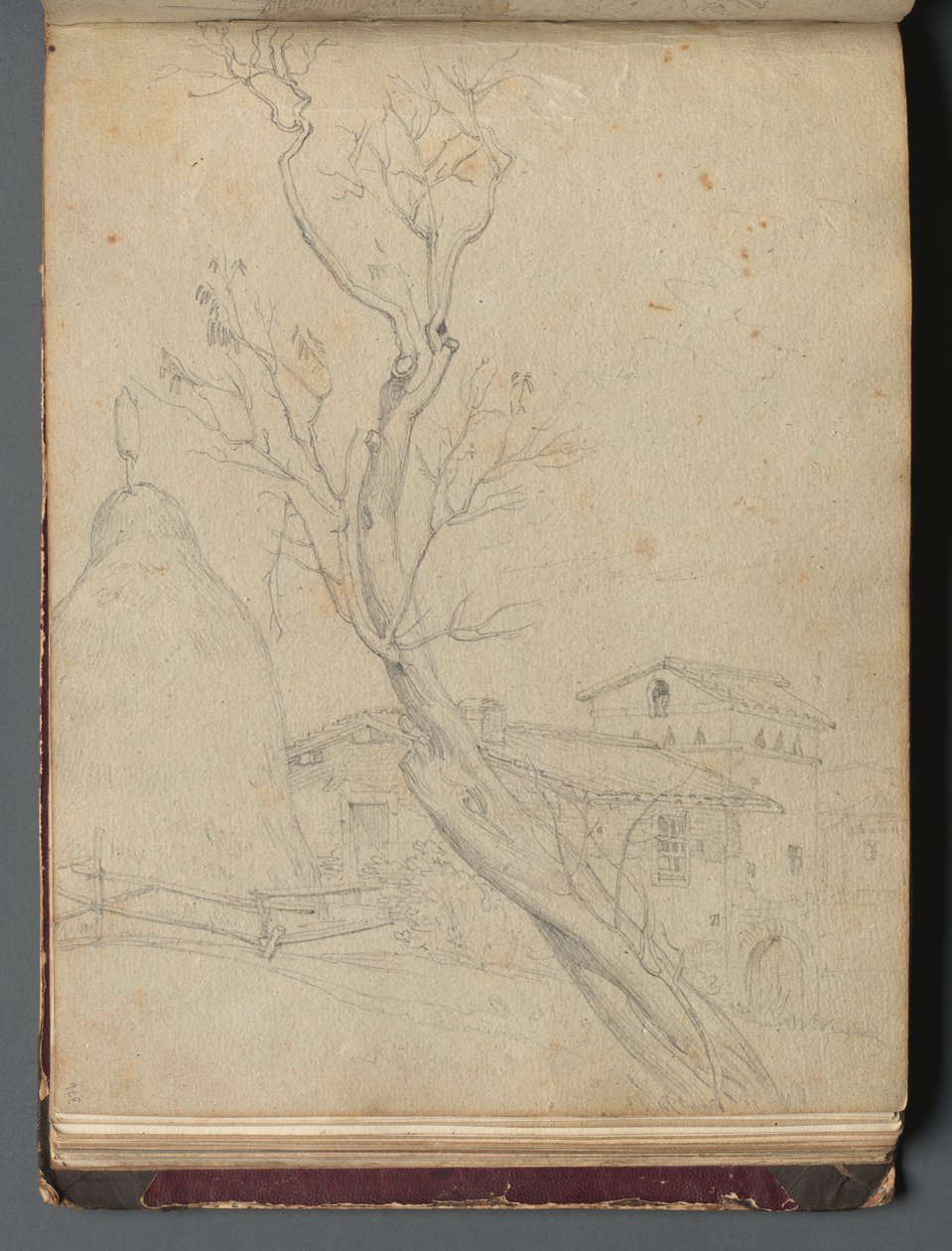 Album Róma és környéke kilátással, Tájtanulmányok, 37b. oldal: Római táj alkotó: Franz Johann Heinrich Nadorp
