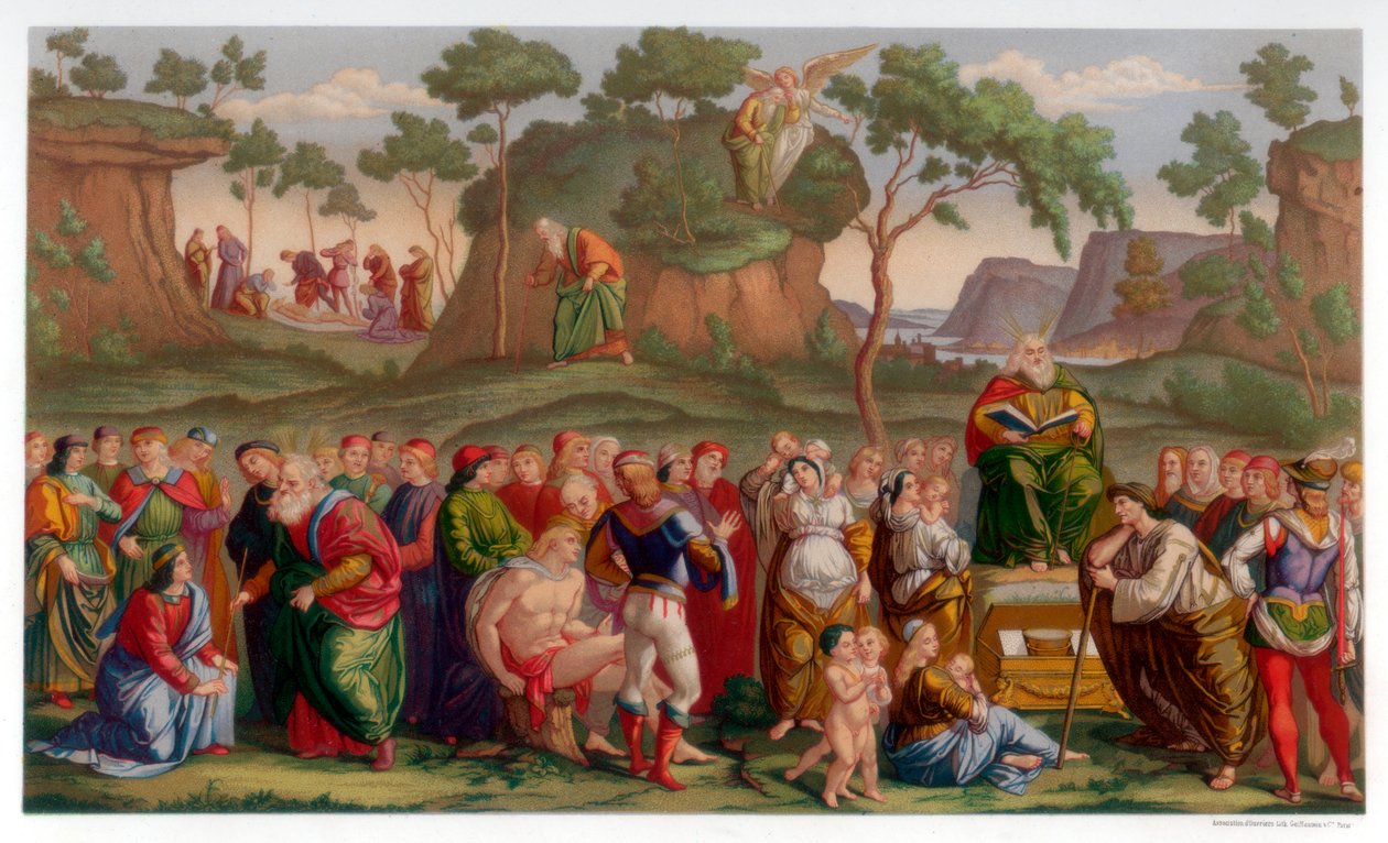 Moses Testamentum és Halál, 1481-1482 1870 alkotó: Franz Kellerhoven