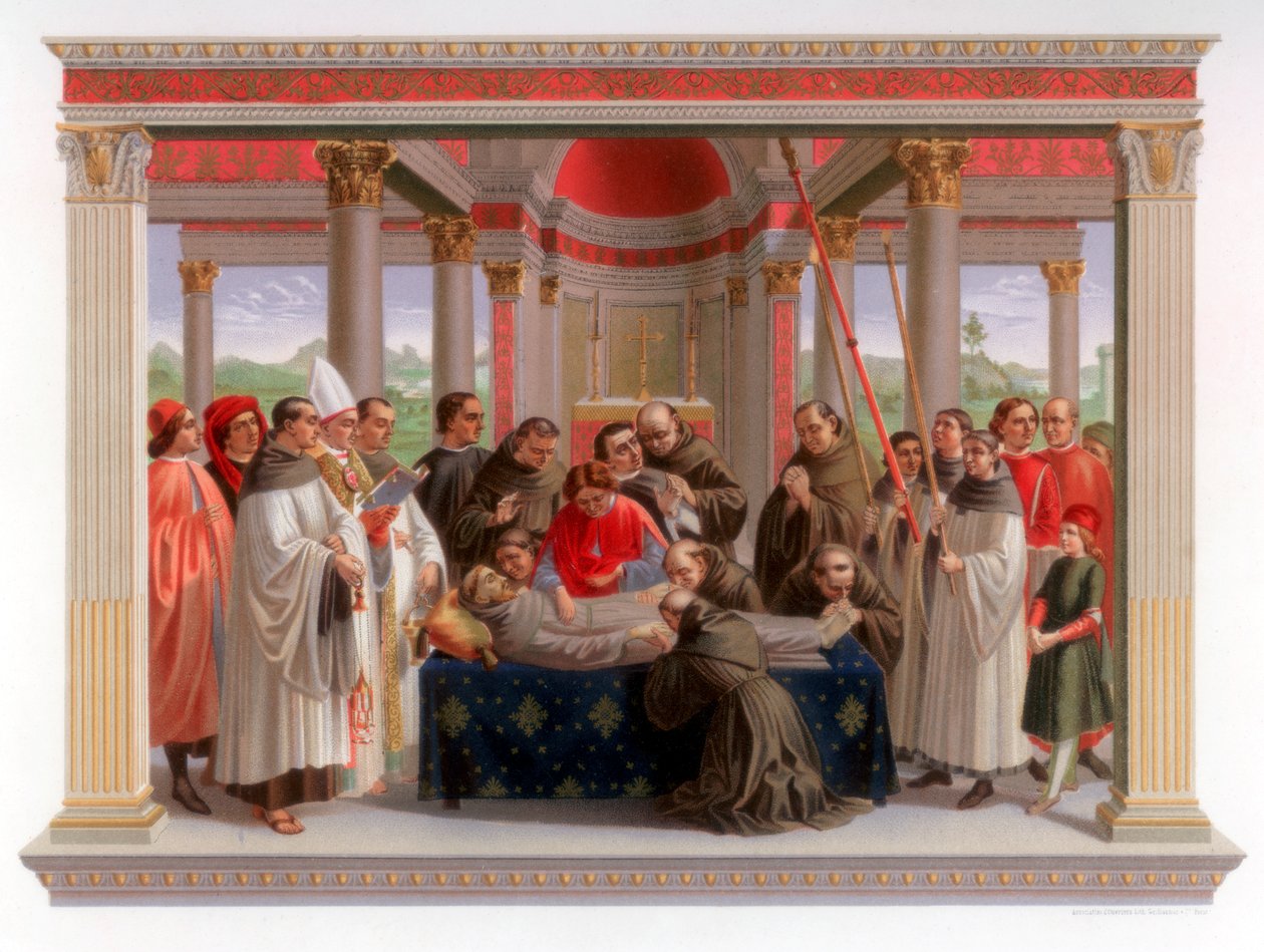 Szent Ferenc obsequies, 1482-1485 1870 alkotó: Franz Kellerhoven