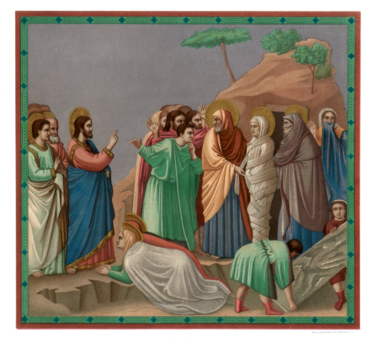 Jelenetek Krisztus életéből: Lázár feltámasztása, 1304-1305 1870 alkotó: Franz Kellerhoven