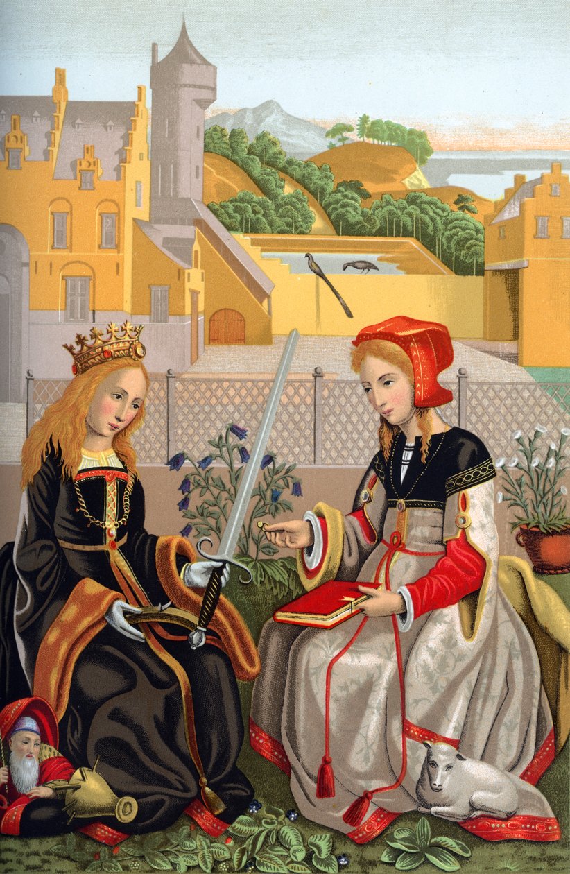 Szent Katalin és Szent Ágnes, 15. század, 1870 alkotó: Franz Kellerhoven