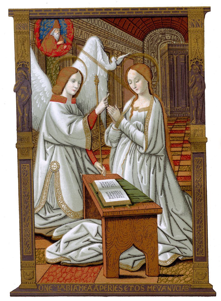 Az Angyali üdvözlet, c1503, 1870 alkotó: Franz Kellerhoven