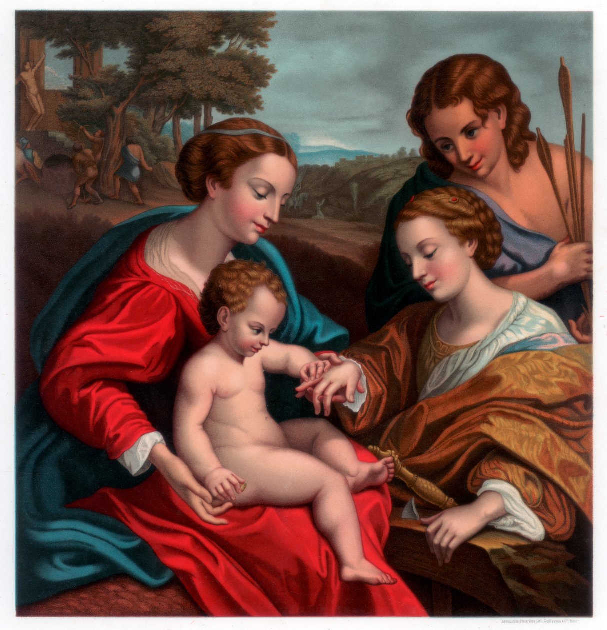 Szent Katalin misztikus házassága, 1526-1527 1870 alkotó: Franz Kellerhoven