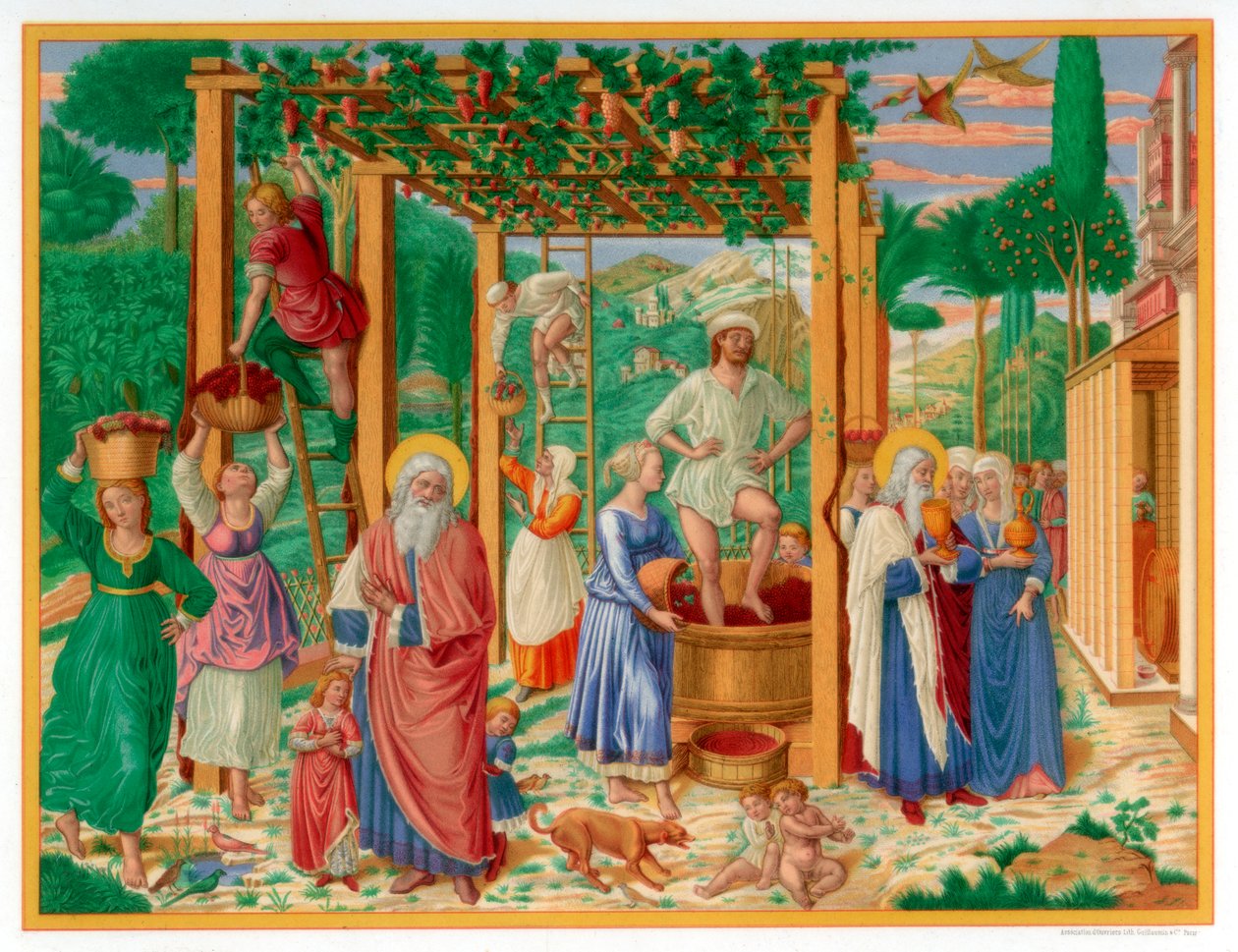 Noé évjárata és részegsége, 1469-1484 1870. alkotó: Franz Kellerhoven