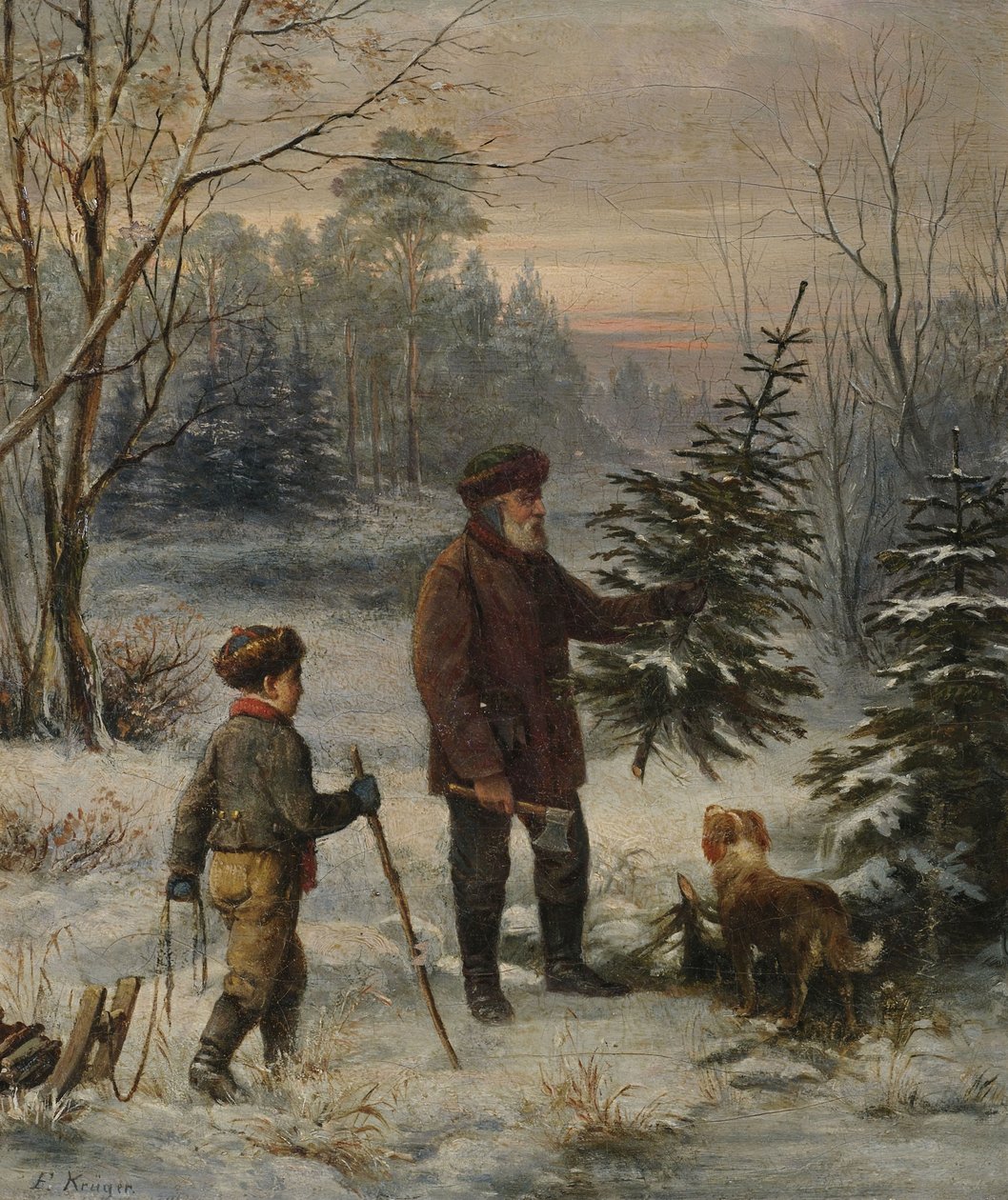 Karácsony előtt alkotó: Franz Krüger