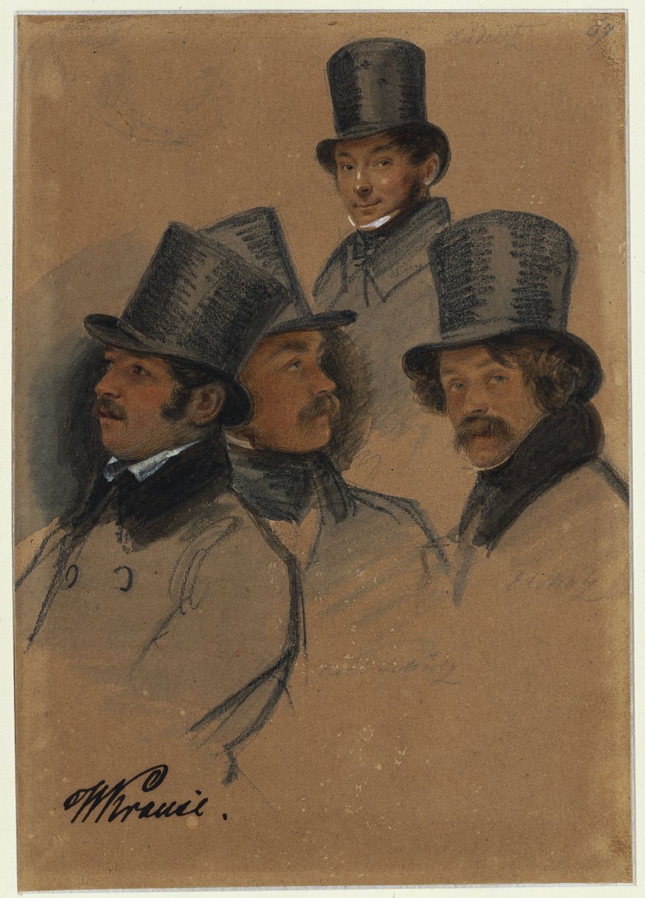 Ludwig Elsholtz, Wilhelm Krause, Karl Friedrich G. Lüderitz, Karl Friedrich Schulz alkotó: Franz Krüger