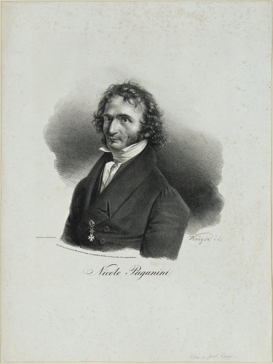 Niccolò Paganini alkotó: Franz Krüger