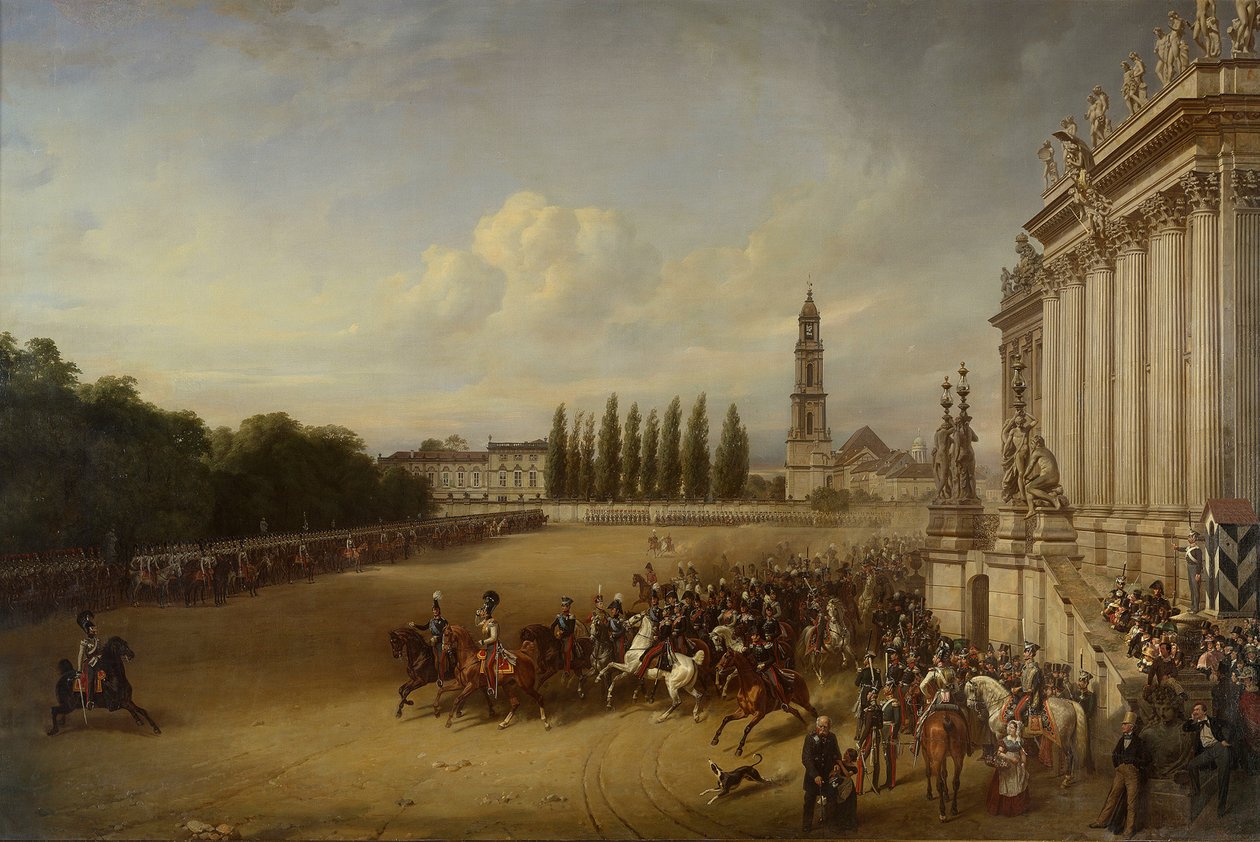 Parádé Potsdamban, 1817-ben alkotó: Franz Krüger