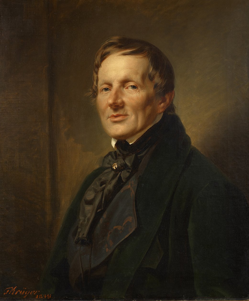 Ludwig Wichmann szobrász portréja alkotó: Franz Krüger