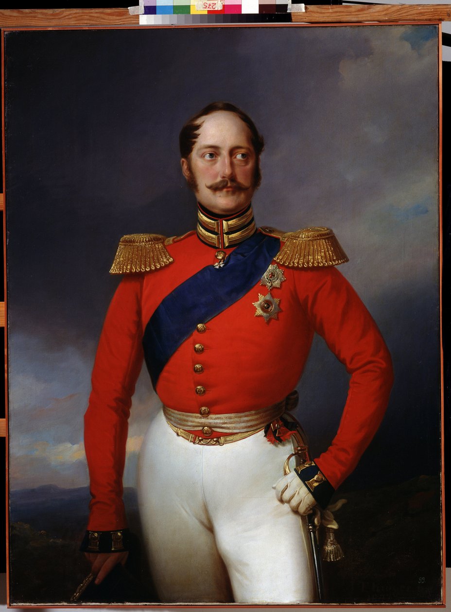 I. Miklós császár portréja, 1847 alkotó: Franz Krüger