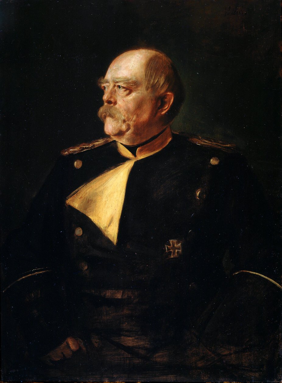 Otto von Bismarck kancellár egyenruhás portréja