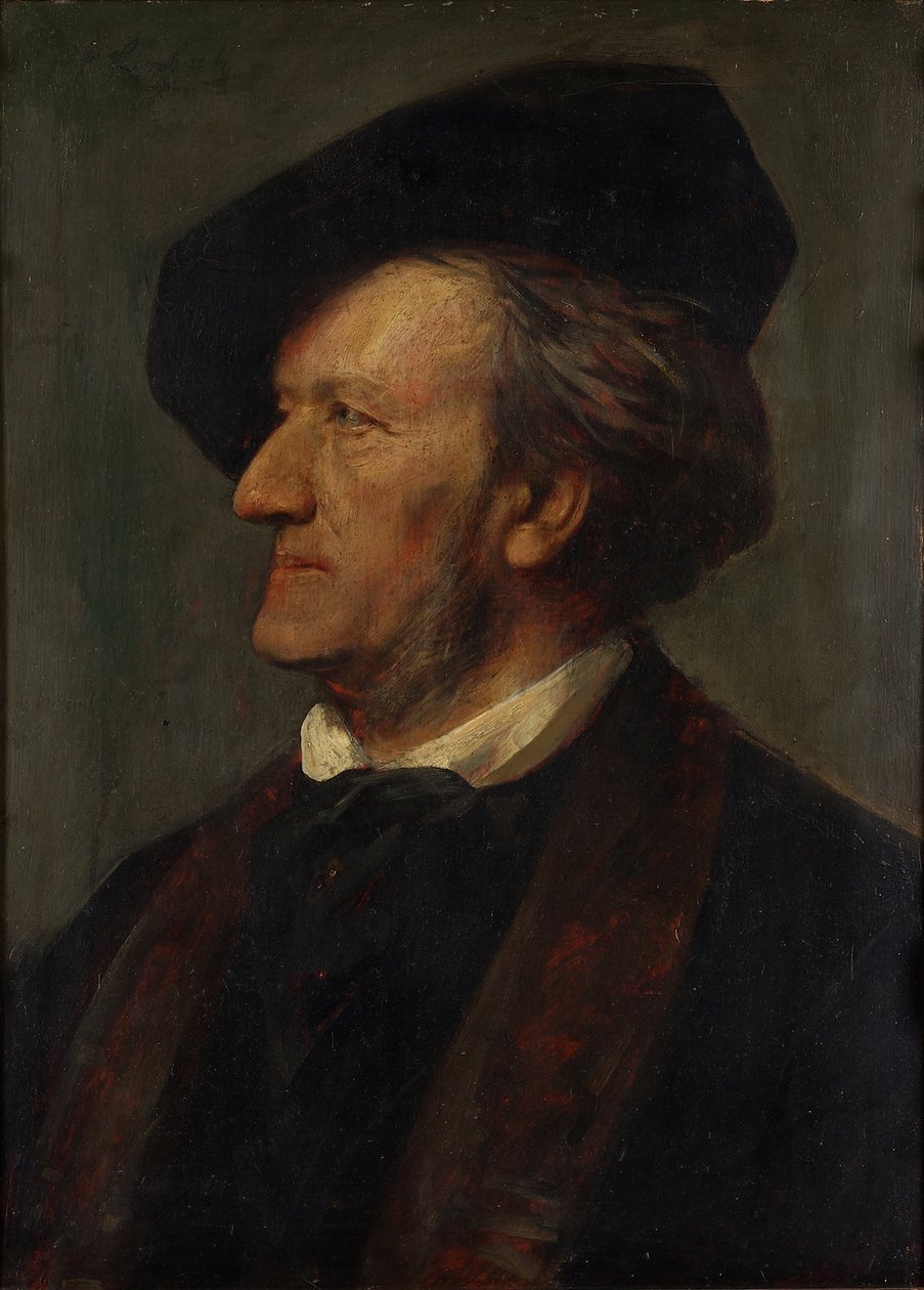 Richard Wagner zeneszerző portréja 1813-1883 alkotó: Franz von Lenbach