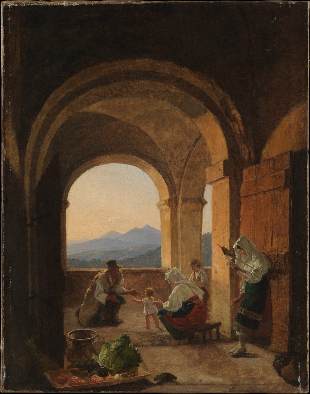 Első lépések, 1820-25 (olaj, vászon) alkotó: Franz Ludwig Catel